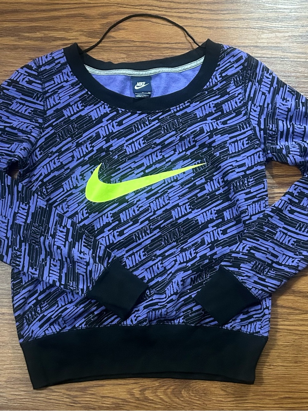 Nike Women’s Purple Logo Long-Sleeve Top